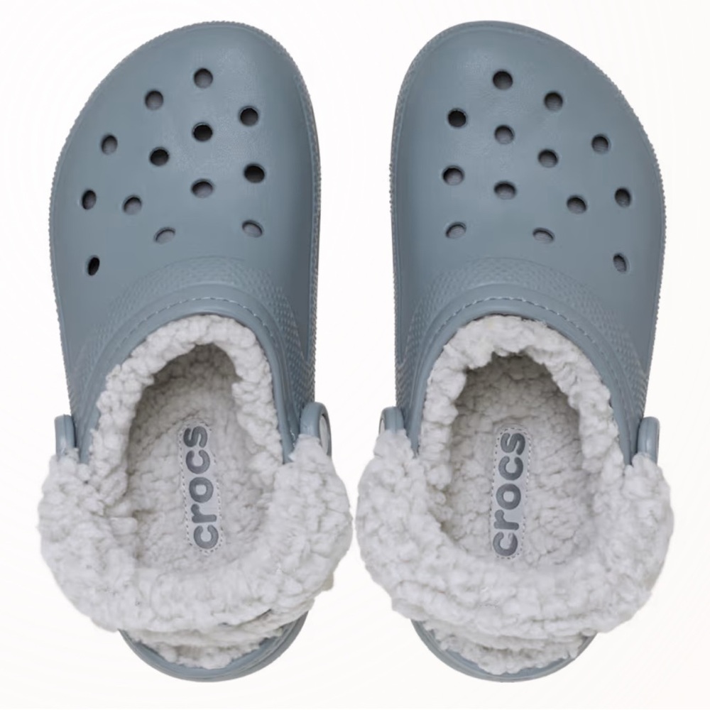 CROCS Warm & Cozy!! Classic Fleece Lined Clogs 6 Women NWT